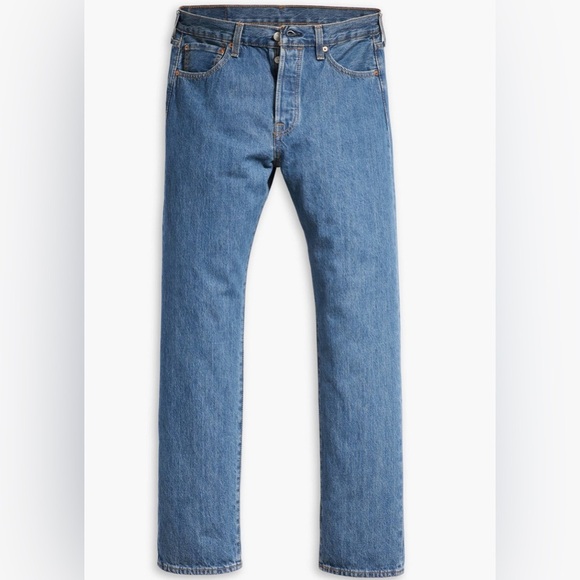 LEVI’S 501 ORIGINAL FIT MEN'S JEANS STRAIGHT LEG BUTTON FLY 38x30 - Picture 1 of 5
